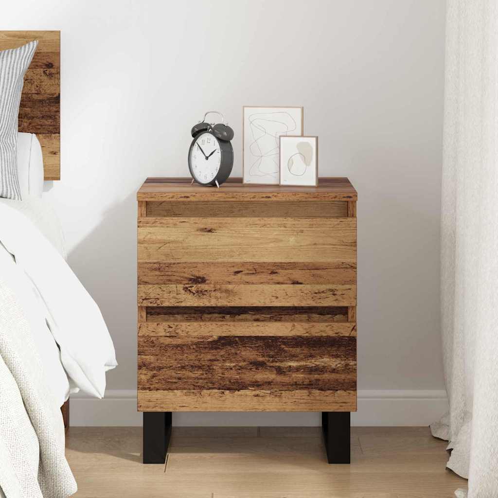 Bedside Cabinet Old wood 40 x 35 x 50 cm Engineered wood